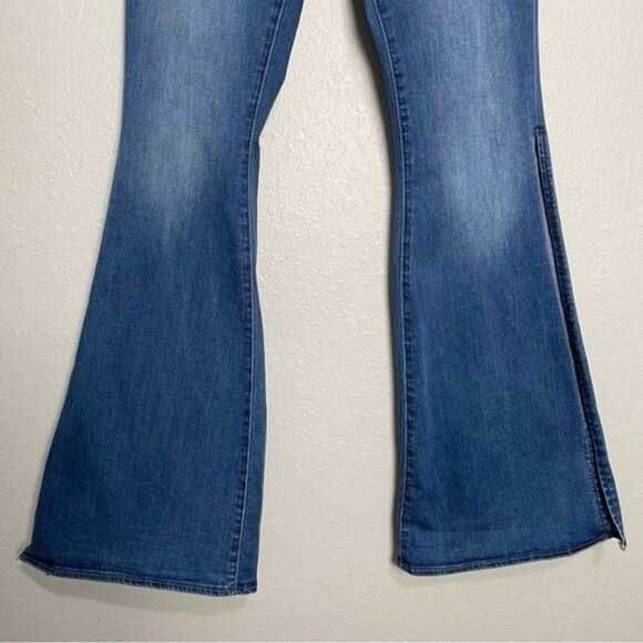 Articles of Society Bridgette Flared split Jeans high rise 7 - Picture 6 of 14